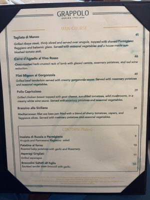 Menu photo 2 Grappolo Cucina Italiana Winter Park, FL
