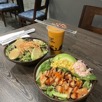 Yummy House - P1. Poke Salmon B1. House Salad N8. Thai Milk Tea - Sushi Bars Near Me - San Pablo, California Yummy House - P1. Poke Salmon B1. House Salad N8. Thai Milk Tea - Sushi Bars Near Me - San Pablo, California