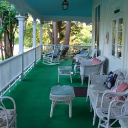 Small Point Bed and Breakfast - Front porch with spectacular views of Lake Huron