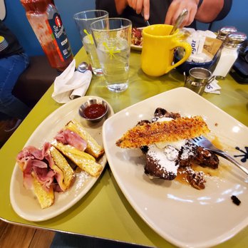 Snooze, an A.M. Eatery - Monte Cristo French Toast and Chunky Monkey French toast - Breakfast & Brunch Near Me - Tucson, Arizona Snooze, an A.M. Eatery - Monte Cristo French Toast and Chunky Monkey French toast - Breakfast & Brunch Near Me - Tucson, Arizona