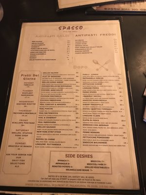 Menu photo 7 Spasso Italian Grill Philadelphia, PA Menu photo 7 Spasso Italian Grill Philadelphia, PA