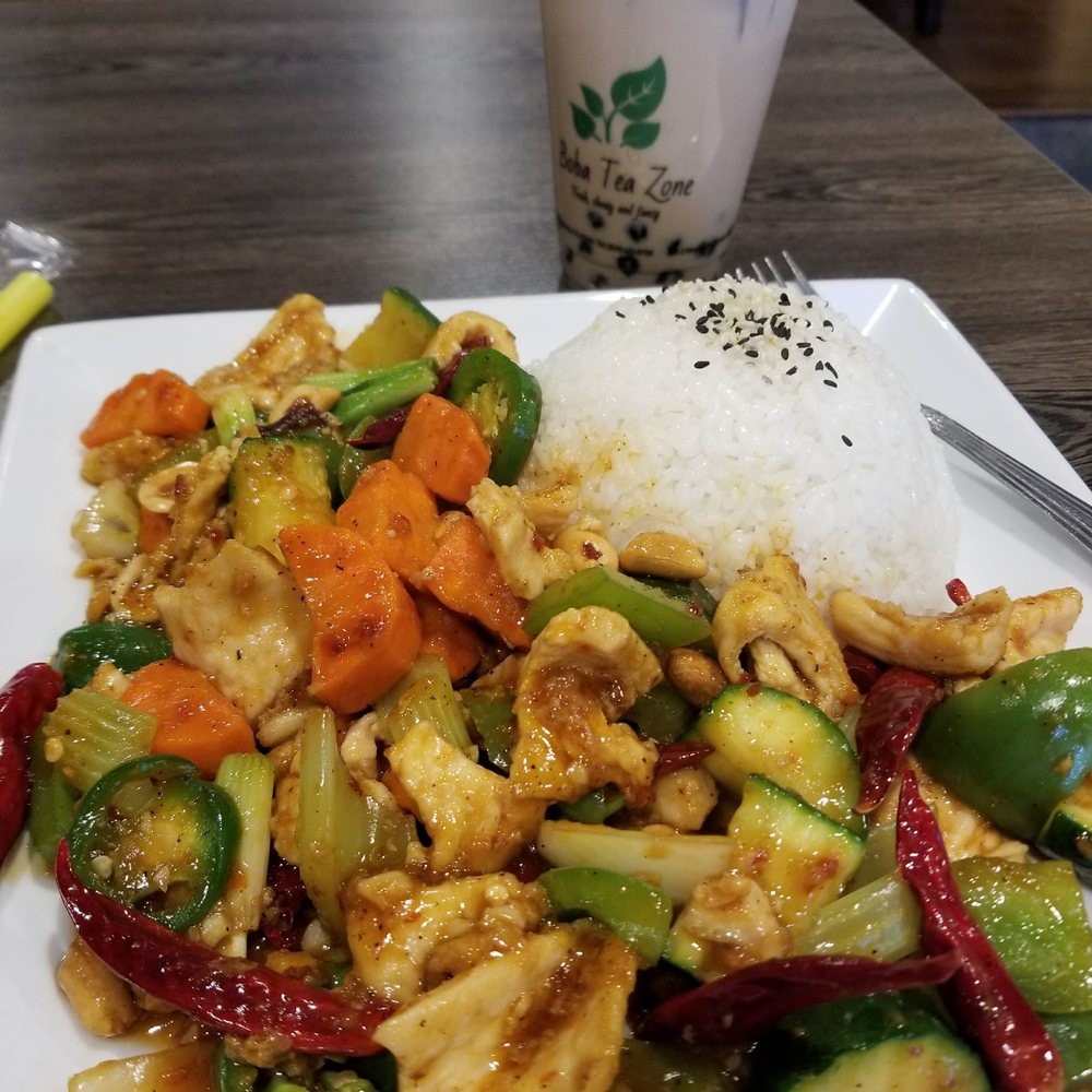 Boba Tea Zone - Kungpow Chicken was amazing!! - Bubble Tea Near Me - Pomona, California Boba Tea Zone - Kungpow Chicken was amazing!! - Bubble Tea Near Me - Pomona, California