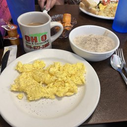 Half order Sausage Gravy & Biscuits w/ side of scrambled eggs Half order Sausage Gravy & Biscuits w/ side of scrambled eggs