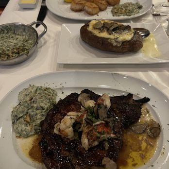 Steak 48 - 45 Day Dry Aged Bone-in Ribeye* ** Creamed Spinach Double Baked Truffle Potato** - Steakhouses Near Me - Chicago, Illinois Steak 48 - 45 Day Dry Aged Bone-in Ribeye* ** Creamed Spinach Double Baked Truffle Potato** - Steakhouses Near Me - Chicago, Illinois