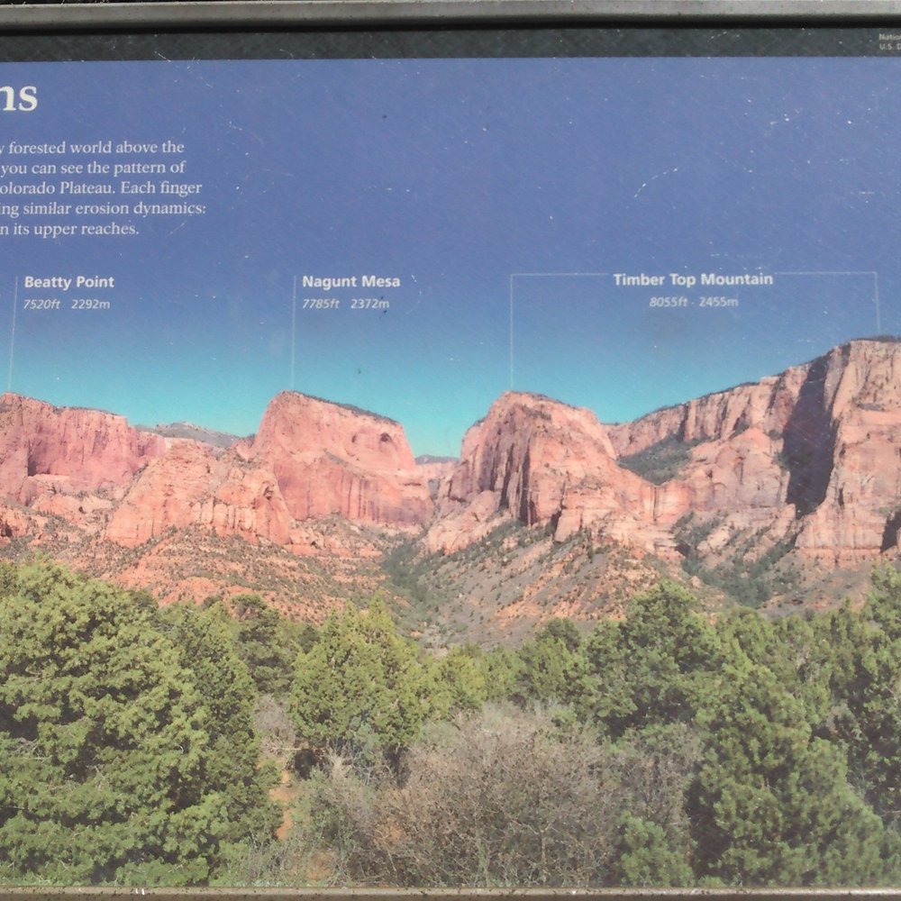 Kolob Canyons - Picture of a picture st the overlook. - Hiking Near Me - New Harmony, Utah Kolob Canyons - Picture of a picture st the overlook. - Hiking Near Me - New Harmony, Utah