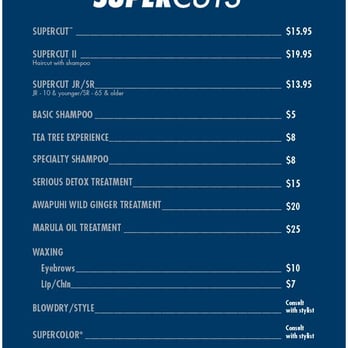 Supercuts - Menu of our services - Hair Salons Near Me - IRVING, Texas Supercuts - Menu of our services - Hair Salons Near Me - IRVING, Texas