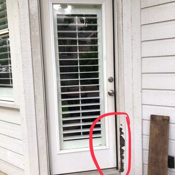 Before Back Door Frame Trim Clawed Up By Previous Owner S Dog Yelp
