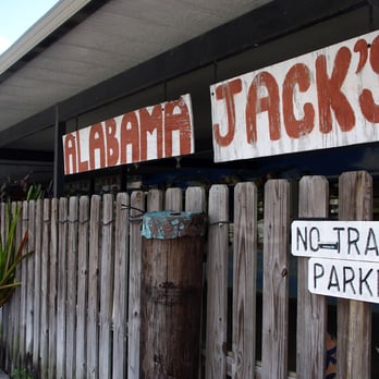 Alabama Jack's - Exterior signage. - Seafood Near Me - Key Largo, Florida