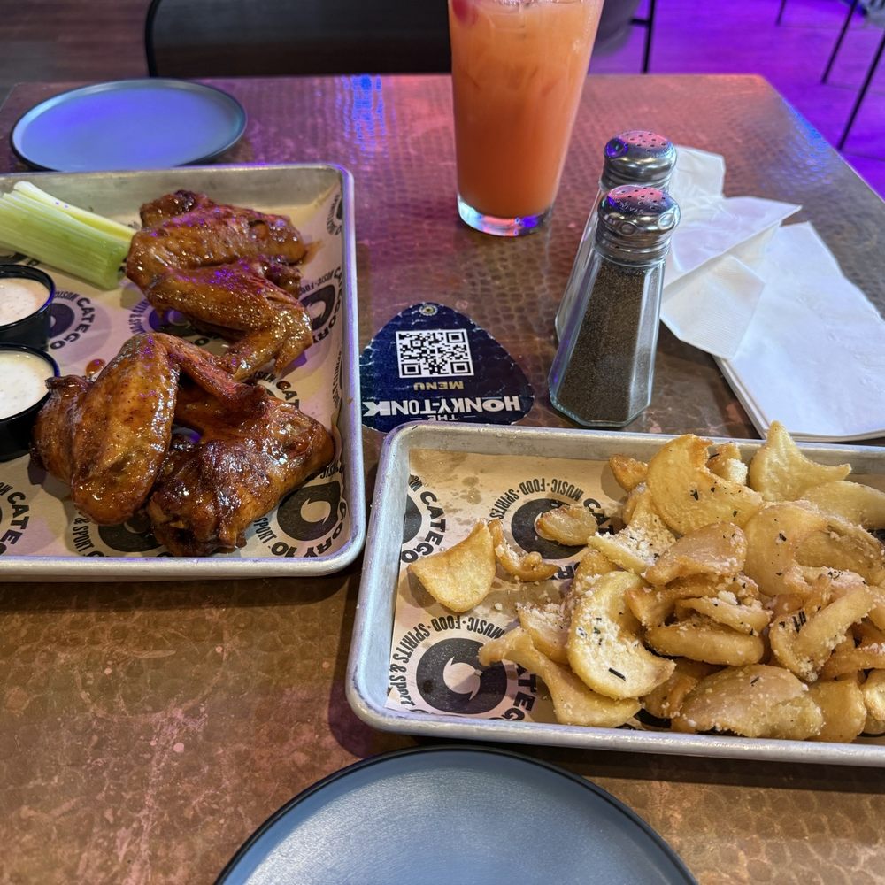 Duck fat fries & crispy whole wings Duck fat fries & crispy whole wings