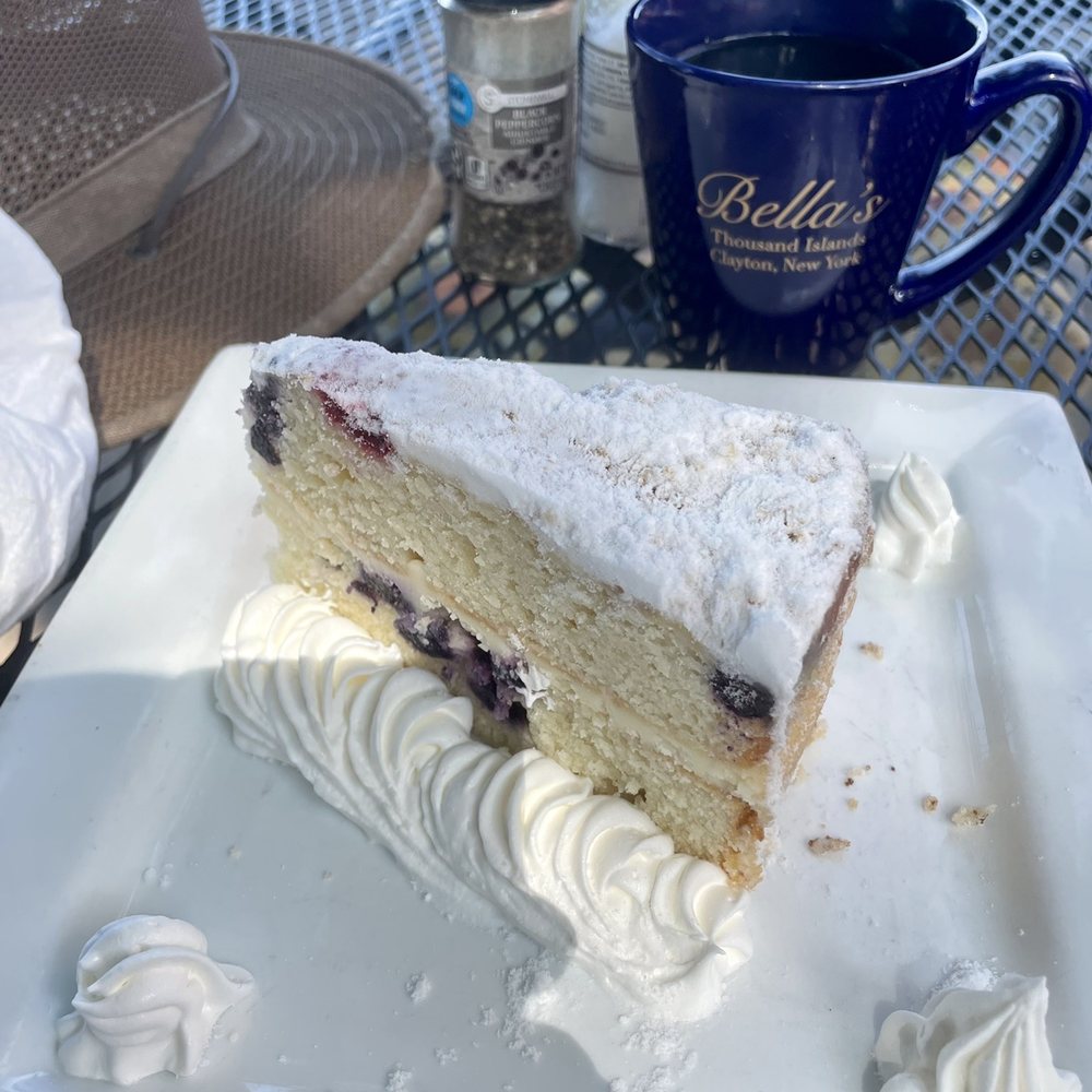 Bella's Bakery & Bistro - Blueberry Lemon Mascarpone Cake - New American Near Me - Clayton, New York