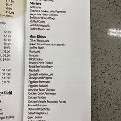 EZ Stop Deli and Variety - Menu