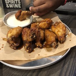 World of Beer - Spicy Honey BBQ wings.