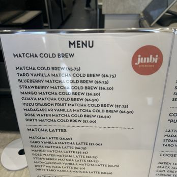 Junbi Matcha & Tea - Menu (2/25) - Bubble Tea Near Me - Livermore, California Junbi Matcha & Tea - Menu (2/25) - Bubble Tea Near Me - Livermore, California