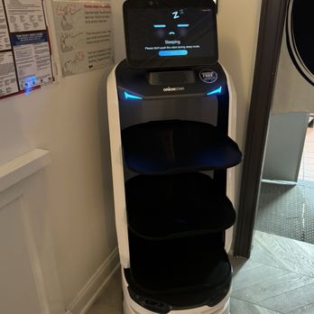 NYC Vegan Bistro - Eve Robot just sleeping waiting to serve - Coffee & Tea Near Me - Brooklyn, New York NYC Vegan Bistro - Eve Robot just sleeping waiting to serve - Coffee & Tea Near Me - Brooklyn, New York