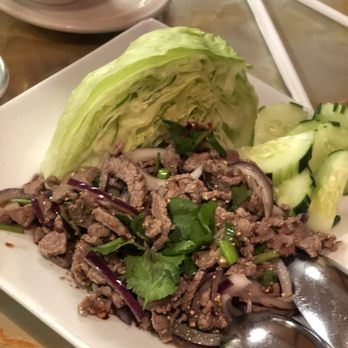 Thai Thai Cafe - Beef Larb.. this is why food only for 4 stars. I expected more flavoring for this dish. Not work the $11, stick with chicken for $9 - Thai Near Me - Mooresville, North Carolina Thai Thai Cafe - Beef Larb.. this is why food only for 4 stars. I expected more flavoring for this dish. Not work the $11, stick with chicken for $9 - Thai Near Me - Mooresville, North Carolina