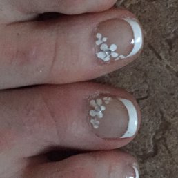 Toes done & painted Toes done & painted