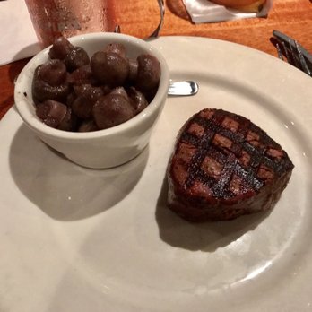 Charleston's - Handcut filet, with side of burgundy mushrooms - $29 - Steakhouses Near Me - Omaha, Nebraska Charleston's - Handcut filet, with side of burgundy mushrooms - $29 - Steakhouses Near Me - Omaha, Nebraska