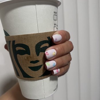 Delite Nails And Spa - Gel mani with design ! - Nail Salons Near Me - South Gate, California Delite Nails And Spa - Gel mani with design ! - Nail Salons Near Me - South Gate, California