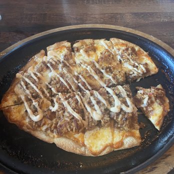 J. Wilson's - Boudin flatbread - New American Near Me - Beaumont, Texas