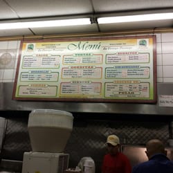 La Cienega Taqueria - The menu