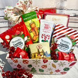 Gift Baskets Galore - A festive holiday design