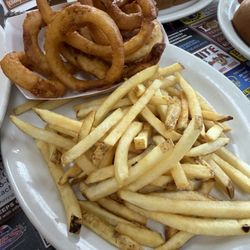 Order of fries and order of onion rings ( they come separate)