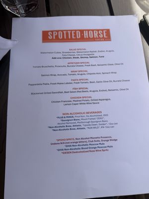 Menu photo 3 Spotted Horse Tavern Westport, CT Menu photo 3 Spotted Horse Tavern Westport, CT