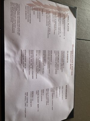 Menu photo 2 Willows Kitchen & Wine Bar Sedona, AZ Menu photo 2 Willows Kitchen & Wine Bar Sedona, AZ