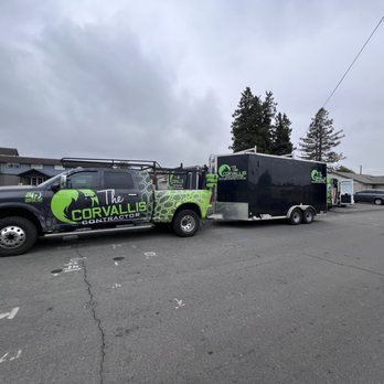 The Corvallis Contractor - a truck and trailer - General Contractors Near Me - Albany, Oregon