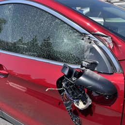 The tint saved my passenger from shattered glass!
