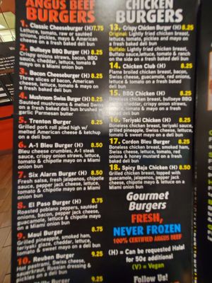 Menu photo 7 30 Burgers Springfield Township, NJ