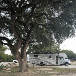 Whispering Oaks RV Park - Shady spots under beautiful oak trees.