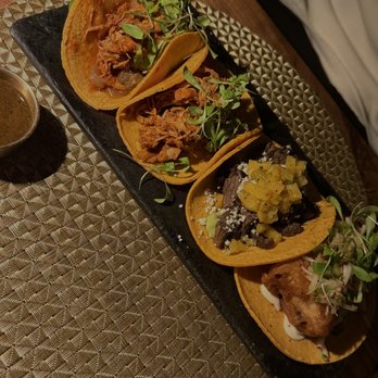 Toca Madera - Taco Flight - Steakhouses Near Me - Houston, Texas