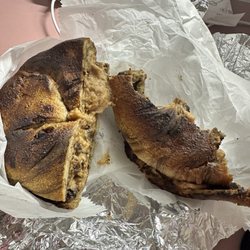 Rockaway Bagels - Cinnamon raisin bagel with walnut cream cheese