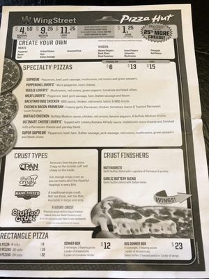 Menu photo 1 Pizza Hut Blairsville, PA Menu photo 1 Pizza Hut Blairsville, PA