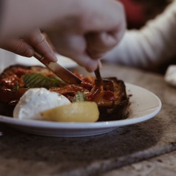 Venturi - Bruschetta - Bread with Mozzarella with seasoned peppers - Pizza Near Me - Goshen, Indiana Venturi - Bruschetta - Bread with Mozzarella with seasoned peppers - Pizza Near Me - Goshen, Indiana