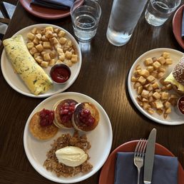 Omlette, Fluffy Pancakes
