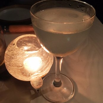 The Morris - White & Dry Martini: Calyx gin, blanc and dry vermouth | $12 - New American Near Me - San Francisco, California