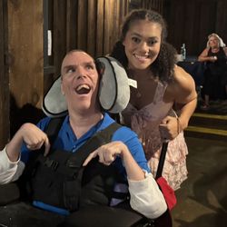 Talented artist trying to make a memorable evening for my son with disabilities