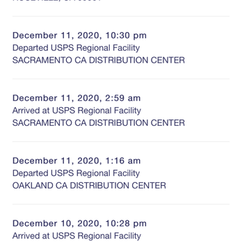 US Post Office - I dropped it off on Dec 2nd. It shows up as "arrived at post office" on the 10th! - Post Offices Near Me - Oakland, California