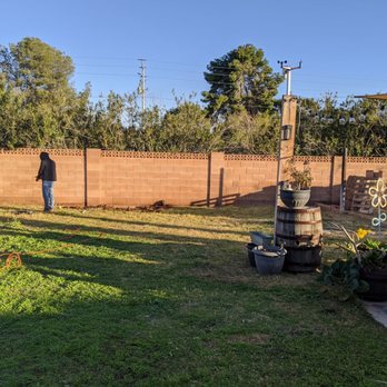 Bless Tierra Hardscaping - Before the wall - Landscaping Near Me - Chandler, Arizona