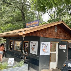 Moon Goddess Burgers & Shakes - View from Parking Lot and Street