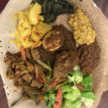 Abyssinia Ethiopian Cuisine - Abyssinian sampler - easily enough to share! - Ethiopian Near Me - Buffalo, New York Abyssinia Ethiopian Cuisine - Abyssinian sampler - easily enough to share! - Ethiopian Near Me - Buffalo, New York
