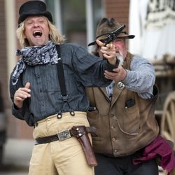 Deadwood Alive  - Three shootouts a day, Monday-Saturday at 2pm, 4pm, and 6pm.  Followed by the Trial of Jack McCall at 8pm at the Wild Bill Theatre.