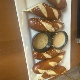 Pretzel and cheese Pretzel and cheese