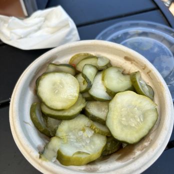 milkbread - Side order of Grandfather's Pickles - SO good if you like salty pickles! - Coffee & Tea Near Me - Davidson, North Carolina milkbread - Side order of Grandfather's Pickles - SO good if you like salty pickles! - Coffee & Tea Near Me - Davidson, North Carolina