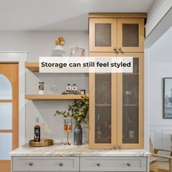 Camellia Cabinetry & More - Custom cabinetry featuring thoughtful storage, warm wood details, and a timeless design that balances beauty and everyday function.