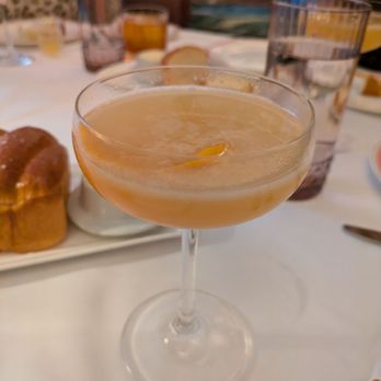 Delilah - 07/17/24 GOLDEN AGE - Remy Martin 1738 Cognac, Giffard's Apricot Liqueur, Giffard's Madagascar Vanilla Liqueur, Lemon, Spice of Life - New American Near Me - Las Vegas, Nevada