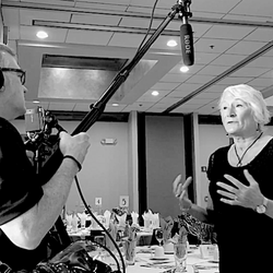 D&M Global Media - Dennis Hildebrand & Mary Montavon - Filming on Location at the Women's Fund of Door County