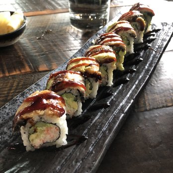 Fúdo - Eel Dancing ($12) - Topped with very thin pieces of eel. - Asian Fusion Near Me - Chamblee, Georgia